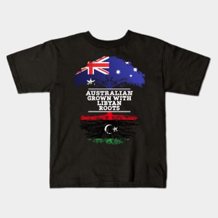 Australian Grown With Libyan Roots - Gift for Libyan With Roots From Libya Kids T-Shirt